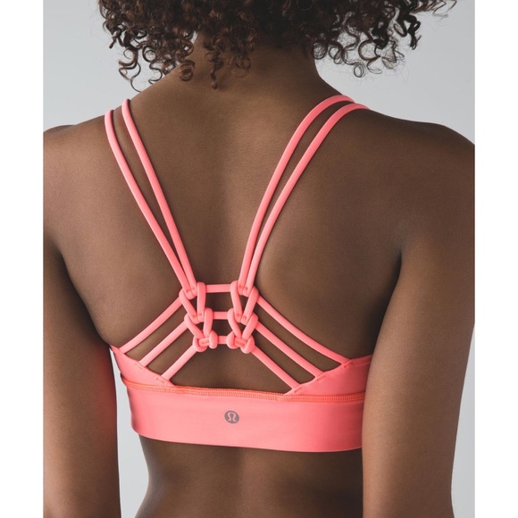 lululemon athletica Tops - Lululemon• Sunshine Salutation Bra Grapefruit A4